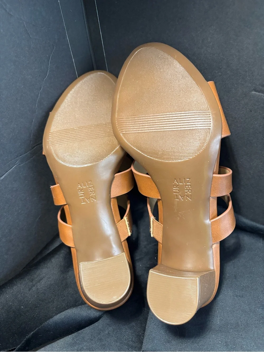 Naturalizer Strap Block Heel Slide Sandals - Picture 7 of 9